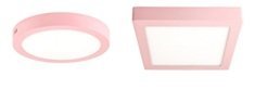 PLAFON LED CUADRADO ROSA 18W 6500K MARKAS
